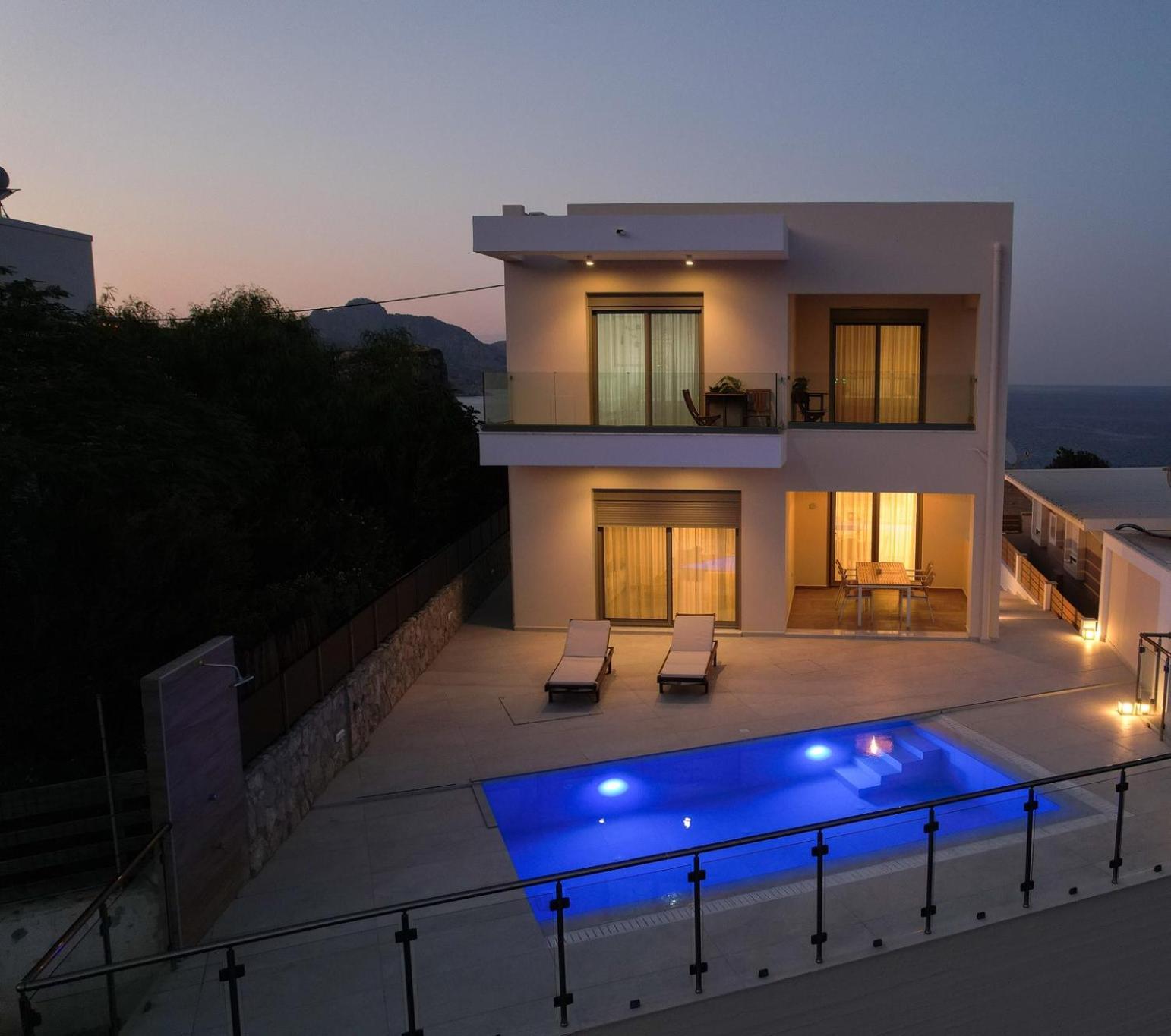 Villa Pava-Sea View Brand New 2024 Villa Архангелос Екстериор снимка